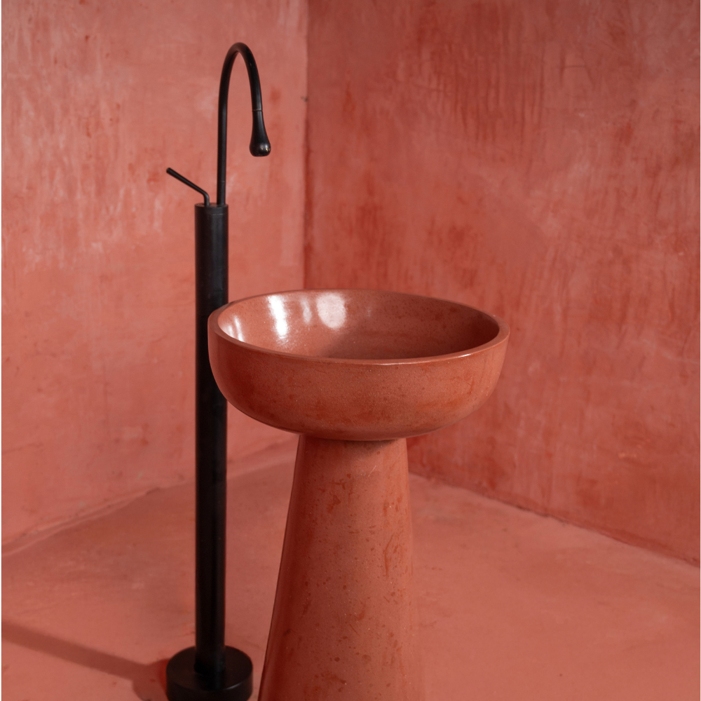 Ciro Flute pedestal basin